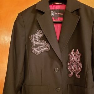 **SALE** Napster Black logo blazer size Small🌹